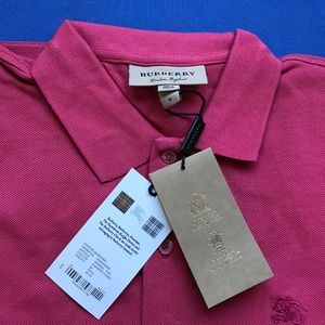 BURBERRY LONDON ENGLAND RASPBERRY SORBET POLO